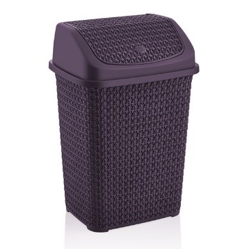 ÖRGÜ DESENLİ KLİK ÇÖP KOVASI (16 LT) *12