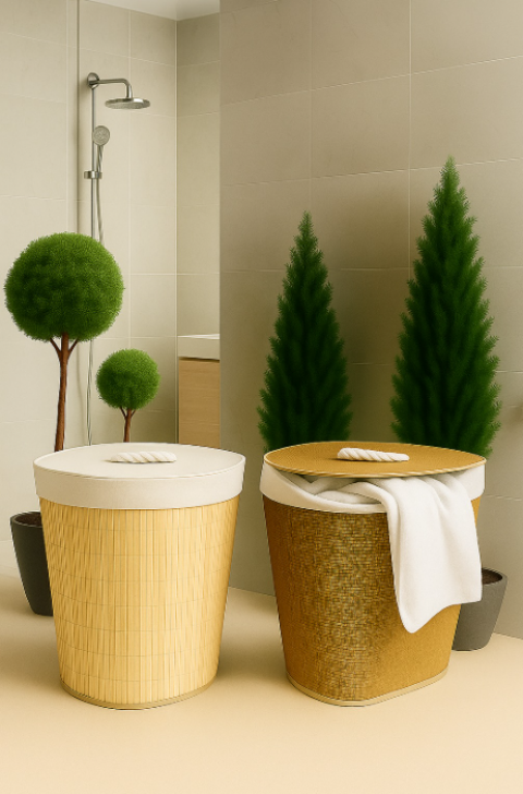 SEPET BAMBU KİRLİ ÜÇGEN *18