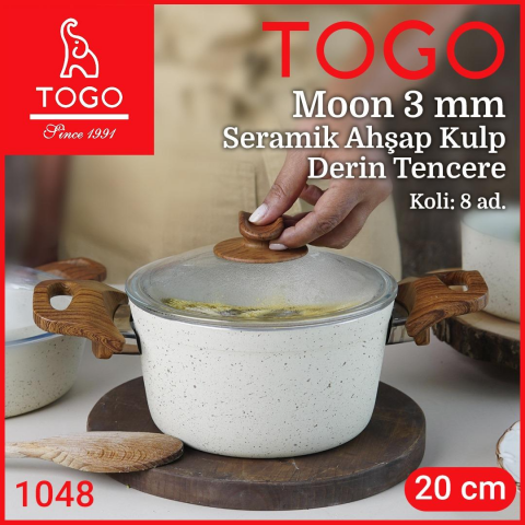 TOGO-AS MOON 20CM 3MM ULTRA GRANİT DRN AHŞAP KULP *6