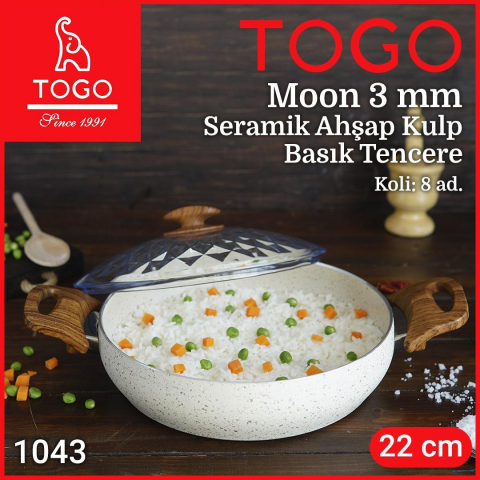 TOGO-AS MOON 22CM 3MM ULTRA GRANİT BSK AHŞAP KULP *8