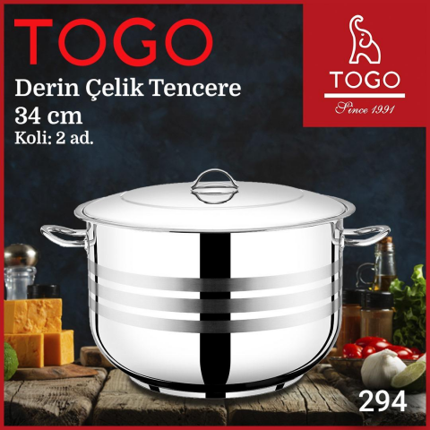 TOGO-AY 833 FLANŞ KULP DERİN TENCERE 34 CM *2